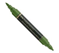 Faber-Castell Art & Graphic Albrecht Dürer Watercolour Marker, Permanent Green Olive, Single Watercolour Marker, For Art, Craft, Drawing, Sketching, Home, School, University, Colouring