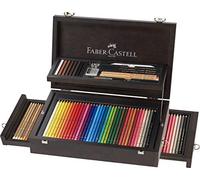 Faber-Castell Art & Graphic Collection, Multicoloured, Wooden Case Of 125, For Art, Craft, Drawing, Sketching, Home, School, University, Colouring