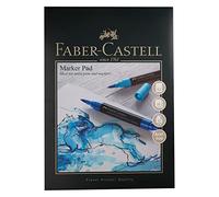 Faber-Castell Art & Graphic Marker Pad, A2, Acid Free Gummed Paper, 70 GSM, 50 Sheets For Pitt Pens, Markers, Watercolour Pens And Pencils, Fineliners, Sketching, Art, Craft, Home, School, Students