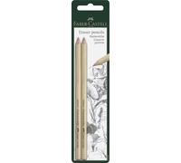 Faber-Castell Art & Graphic Perfection Eraser Pencil, Set of 2, Art, Craft, Drawing, Sketching, Home, School, University, Colouring