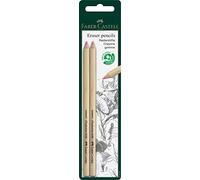 Faber-Castell Art & Graphic Perfection Eraser Pencil, Set Of 2, For Art, Craft, Drawing, Sketching, Home, School, University, Colouring