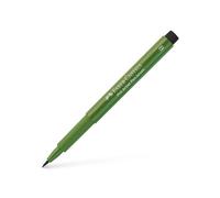 Faber-Castell Art & Graphic Pitt Artist Pen Brush India Ink, Chromium Green Opaque, Single, for Art, Craft, Drawing, Sketching, Home, School, University, Colouring