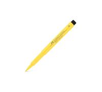Faber-Castell Art & Graphic Pitt Artist Pen Brush India Ink Pen, Dark Cadmium Yellow, Single Pitt Pen, For Art, Craft, Drawing, Sketching, Home, School, University, Colouring