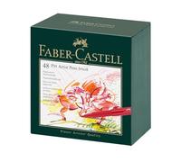 Faber Castell Drawing Pen Pitt Artist Pen Brush 48 Pieces Studiobox