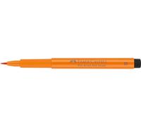 Faber-Castell Art & Graphic Pitt Artist Pen Brush India Ink Pen, Orange Glaze, Single Pitt Pen, For Art, Craft, Drawing, Sketching, Home, School, University, Colouring