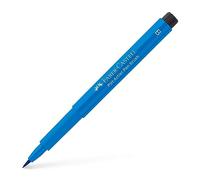 Faber-Castell Art & Graphic Pitt Artist Pen Brush India Ink Pen, Phthalo Blue, Single Pitt Pen, For Art, Craft, Drawing, Sketching, Home, School, University, Colouring