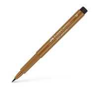 Faber-Castell Art & Graphic Pitt Artist Pen Brush India Ink Pen, Raw Umber, Single Pitt Pen, For Art, Craft, Drawing, Sketching, Home, School, University, Colouring