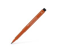 Faber-Castell Art & Graphic Pitt Artist Pen Brush India Ink Pen, Sanguine, Single Pitt Pen, For Art, Craft, Drawing, Sketching, Home, School, University, Colouring