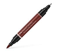 Faber-Castell Art & Graphic Pitt Artist Pen Dual Marker India Ink, India Red, Single Pitt Pen, For Art, Craft, Drawing, Sketching, Home, School, University, Colouring