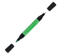 Faber-Castell Art & Graphic Pitt Artist Pen Dual Marker India Ink, Leaf Green, Single Pitt Pen, For Art, Craft, Drawing, Sketching, Home, School, University, Colouring