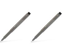 Faber-Castell Art & Graphic Pitt Artist Pen Fineliner India Ink Pen, Warm Grey Iv, Single Pitt Pen, For Art, Craft, Drawing, Sketching, Home, School, University, Colouring (Pack of 2)