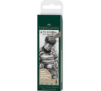 Faber Castell PITT Artist Pens Warm Grey IV Set 4pc