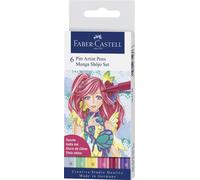 Faber-Castell Art & Graphic PITT Artist Pens Manga Shojo Set (6pk)