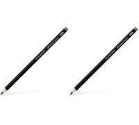 Faber-Castell Art & Graphic Pitt Graphite Matt Pencil, Matt Graphite, HB, For Art, Craft, Drawing, Sketching, Home, School, University, Colouring (Pack of 2)