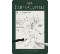 Faber-Castell Art & Graphic PITT Graphite Matt Pencils in Tin (11pk)
