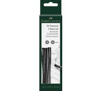 Faber-Castell Art & Graphic PITT Natural Charcoal Sticks 3-6mm (20pk)