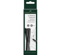 Faber-Castell Art & Graphic PITT Natural Charcoal Sticks 5-8mm (12pk)