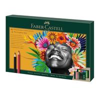 Faber-Castell Art & Graphic Polychromos Colour Pencil, Gift Set, Mixed Media Multicoloured, Polychromos Gift Set, Art, Craft, Drawing, Sketching, Home, School, University, Colouring