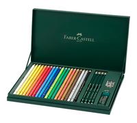 Faber-Castell Art & Graphic Polychromos Colour Pencil, Gift Set, Mixed MediaMulticoloured, Polychromos Gift Set, For Art, Craft, Drawing, Sketching,