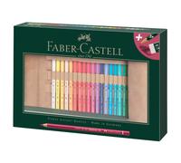 Faber-Castell Art & Graphic Polychromos Colour Pencil, Multicoloured, Pencil Roll Of 34, For Art, Craft, Drawing, Sketching, Home, School, University,
