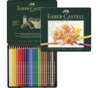 Faber-Castell Art & Graphic Polychromos Colour Pencil, Multicoloured, Tin of 24, for Art, Craft, Drawing, Sketching, Home, School, University, Colouring