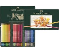 Faber-Castell Art & Graphic Polychromos Colour Pencil, Multicoloured, Tin Of 60, For Art, Craft, Drawing, Sketching, Home, School, University, Colouring