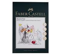 Faber-Castell Art & Graphic Sketch Pad, A3, Acid Free Gummed Paper Pad, 160 GSM, 40 Sheets for Graphite, Pencil, Coloured and Watercolour Pencils, Charcoal, Pitt Pens, Arts, Craft, Home and School