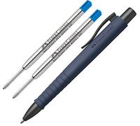 Faber-Castell - Ballpoint Pen Poly Ball XB (Urban Navy Blue + 2 XB Refills Blue)