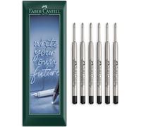 Faber-Castell Ballpoint Pen Refill Medium Nib Black Pack of 6
