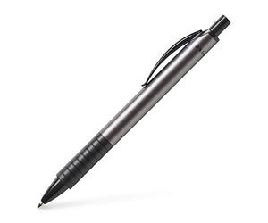 Faber-Castell Basic M 143481 Ballpoint Pen with able Refill, Ink Colour Blue, Barrel Anthracite, Pack of 1