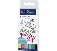 Faber-Castell "Be Bold, Be Italic" Hand-Lettering Pens (Pack of 6)