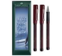 Faber-Castell Beyond Gel Broad Pen 0.6mm Red Pack of 3