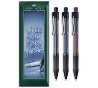 Faber-Castell Beyond Gel Pen 0.4mm Fine Black, Blue, Red
