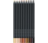 Faber-Castell Colour Pencils Black Edition - Skin Tones x 12