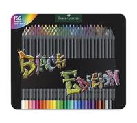 Faber-Castell Black Edition Colour Pencils, Tin of 100