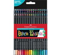 Faber-Castell Black Edition Colouring Pencils Assorted Pack of 36