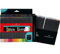 Faber-Castell Colouring Pencils Black Edition, Set of 50 tin of 12, (116450)