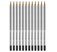 Faber-Castell Blacklead Pencil GRIP 2001 HB With Eraser Tip Pack Of 12