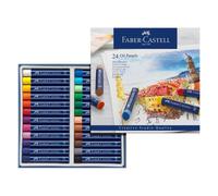 Faber-Castell Creative Studio Oil Pastels, Multicoloured, Cardboard Wallet of 24, Art, Craft, Drawing, Sketching, Home, School, University, Colouring