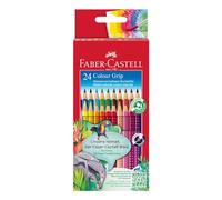Faber-Castell Colour Grip Watercolour Colouring Pencils - 24 Assorted Colours