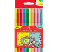 Felt Tip Pens Grip Neon & Pastel 3 Mm 10 Pcs