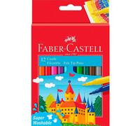 Faber-Castell Castle 554201 Felt Tip Pen 12 Cardboard Case