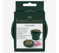 Faber-Castell : Clic & Go Foldable Water Pot & Brush Holder : Green