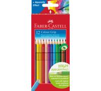 FABER-CASTELL Colour Grip Pencils - Assorted Colours (Pack of 12) - NEW