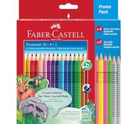 Faber-Castell Colour Grip Promotion Set of 24, Neon,Graphite 26 count (Pack of 1
