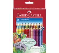 Faber-Castell COLOUR GRIP WATER-SOLUBLE PENCIL BOX 36, multicoloured, 17,5cm, F112442