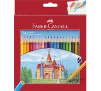 Faber-Castell Colour Pencil Case Hexagonal, Box of 24 | Brilliant colours, hexagonal shape and shatter-proof lead for children and adults