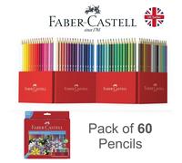 Faber-Castell Colouring Pencils - Pack of 60 - Assorted Colours rrp 21.95 OFFER