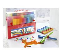 Faber-Castell Connector Felt-Tip Pen Set Carrying Case, 80 pieces BRAND NEW