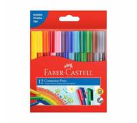 Faber-Castell Connector Pen Colour Marker Superior Water Based ink Pack of 12